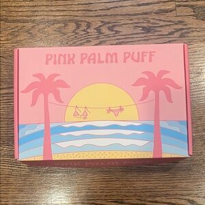 Pink Palm Puff Swim Bikini Box Only
